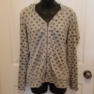 Gold Hearted Hooded Sweatshirt